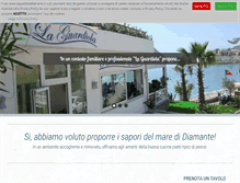 Tablet Screenshot of laguardioladiamante.it
